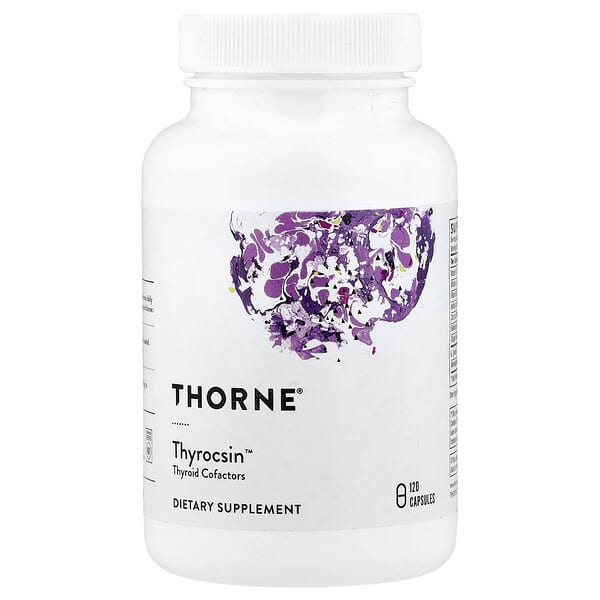 Thorne, Thyrocsin™, Thyroid Cofactors, 120 Capsules