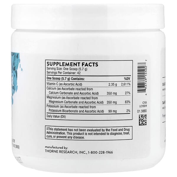 Alternative view of Thorne, Vitamin C, High Potency, 8.47 oz (240 g)