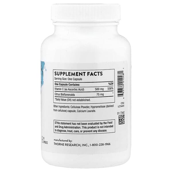 Alternative view of Thorne, Vitamin C with Flavonoids, 90 Capsules