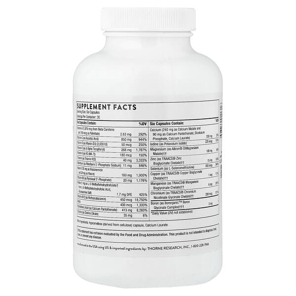 Alternative view of Thorne, Women's Multi 50+, 180 Capsules