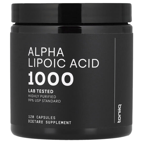 Toniiq, Alpha Lipoic Acid 1000, 120 Capsules (500 mg per Capsule)