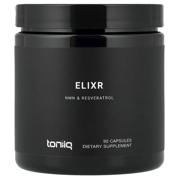 Toniiq, Elixr, NMN & Resveratrol, 90 Capsules