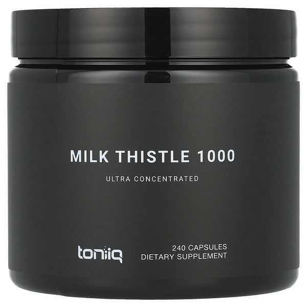 Toniiq, Milk Thistle 1000, 240 Capsules (500 mg per Capsule)