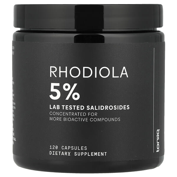 Toniiq, Rhodiola 5%, 120 Capsules (300 mg per Capsule)