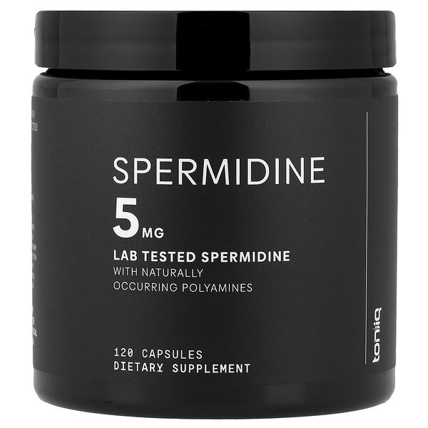 Toniiq, Spermidine, 120 Capsules, (2.5 mg per Capsule)