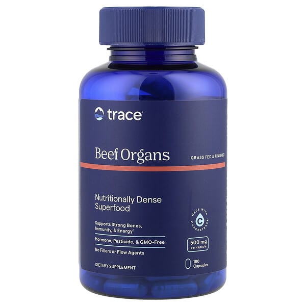 Trace, Beef Organs, 180 Capsules
