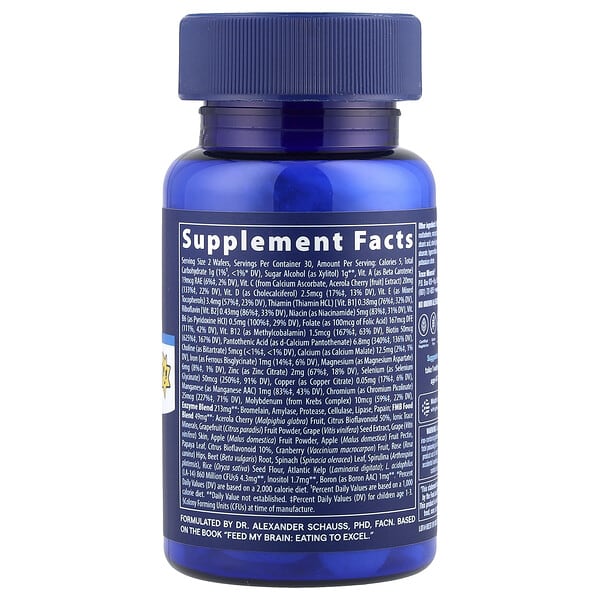 Alternative view of Trace, Children's Feed My Brain, Fruit Punch, 60 Chewable Wafers