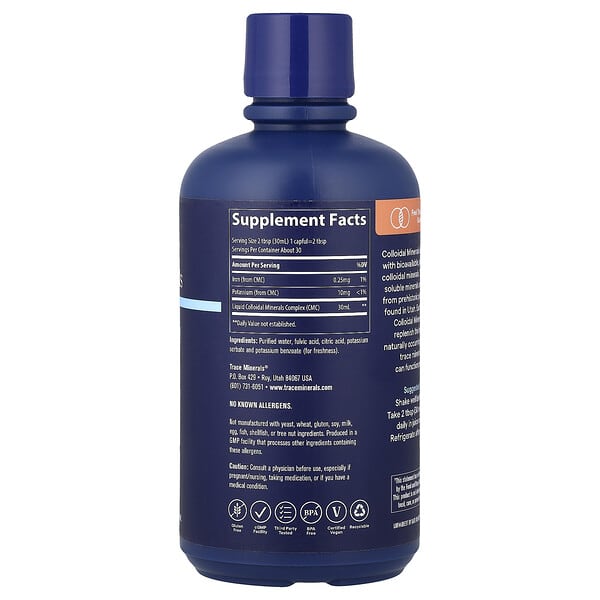 Alternative view of Trace, Collodial Minerals, Unflavored, 30 fl oz (887 ml)