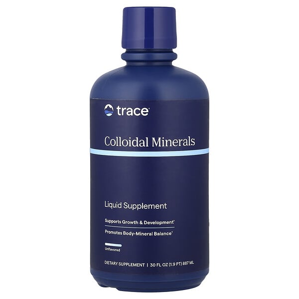 Trace, Collodial Minerals, Unflavored, 30 fl oz (887 ml)