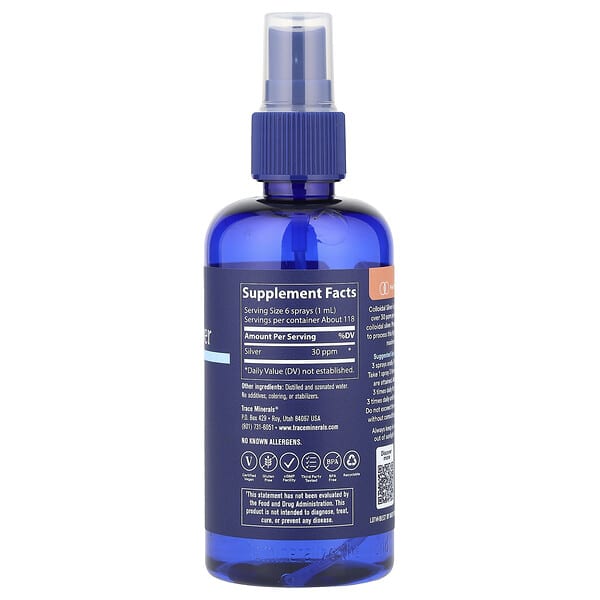 Alternative view of Trace, Colloidal Silver Mineral Spray, 4 fl oz (118 ml)