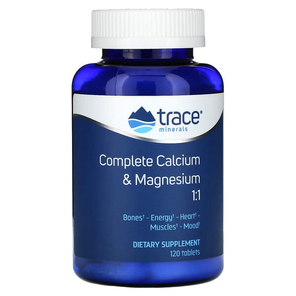 Trace, Complete Calcium & Magnesium 1:1, 120 Tablets 1 Trace, Complete Calcium & Magnesium 1:1, 120 Tablets