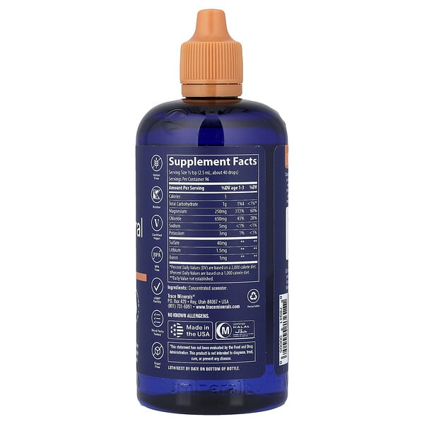 Alternative view of ConcenTrace®, Trace Mineral Drops, 8 fl oz (237 ml)