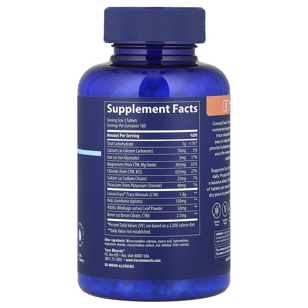 Alternative view of ConcenTrace®, Trace Mineral Tablets, 300 Tablets