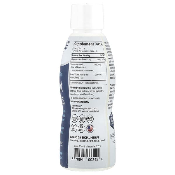 Alternative view of Trace, Ionic Plant Minerals, Tangerine, 17 fl oz (503 ml)