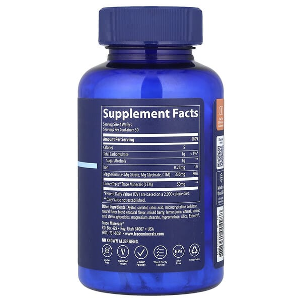 Alternative view of Trace, Magnesium Chewable, Raspberry Lemon , 120 Chewable Wafers