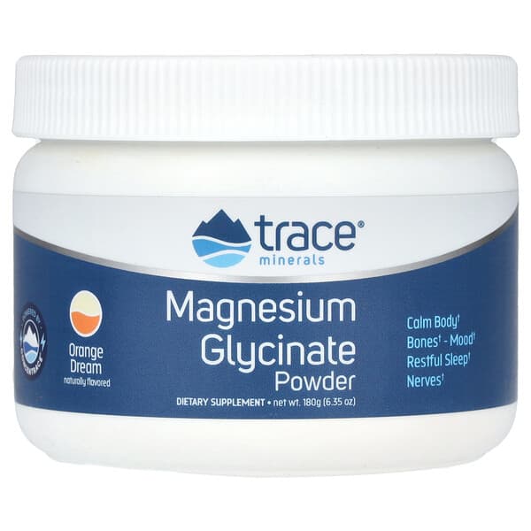 Trace, Magnesium Glycinate Powder, Orange Dream, 6.35 oz (180 g)
