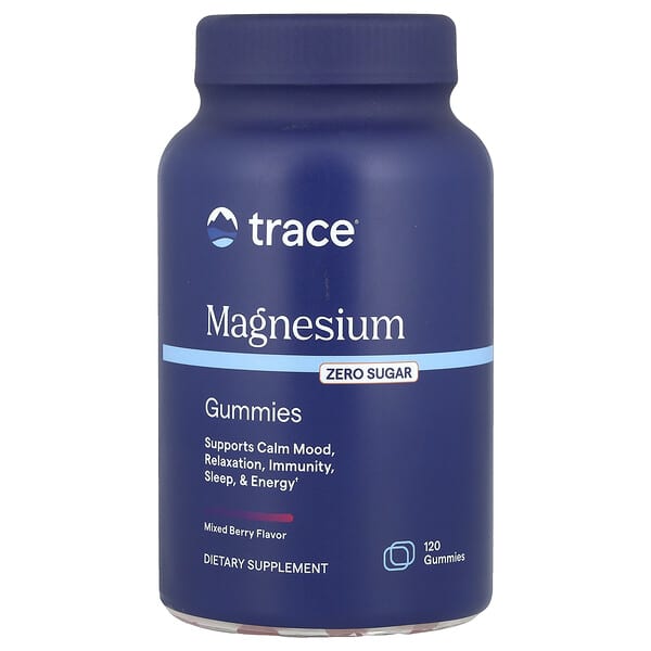 Trace, Magnesium Gummies, Mixed Berry , 120 Gummies