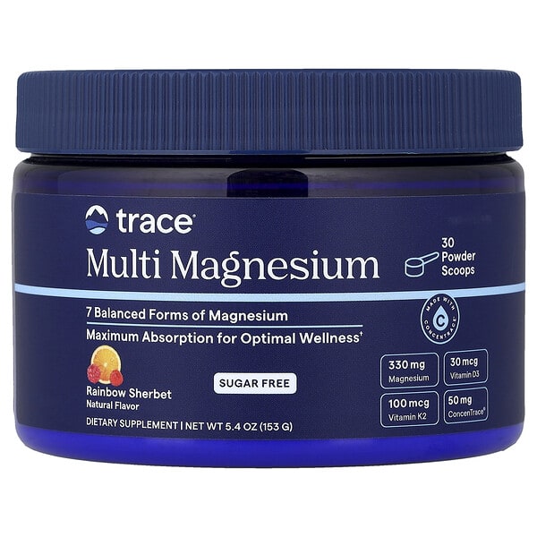Trace, Multi Magnesium, Rainbow Sherbert, 5.4 oz (153 g)