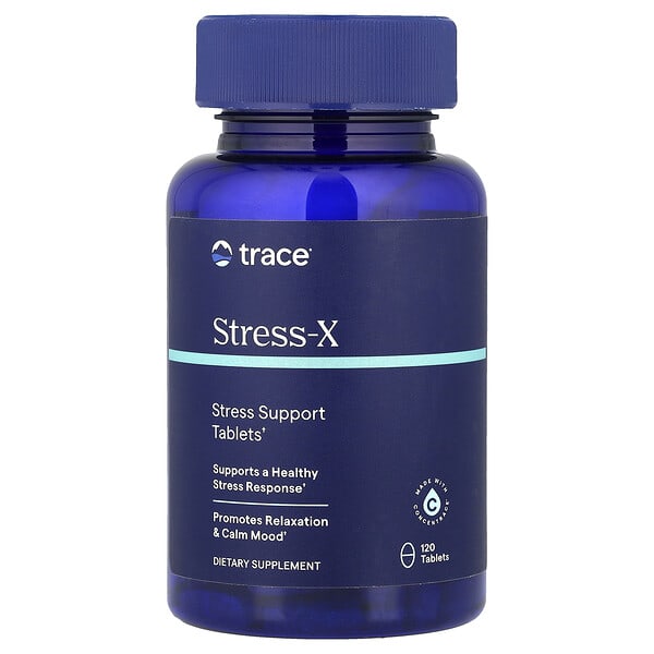 Trace, Stress-X, 120 Tablets
