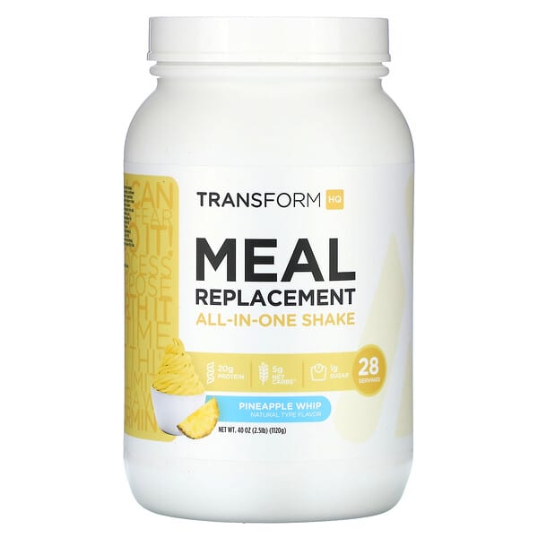 TransformHQ, Meal Replacement, All-in-One Shake, Pineapple Whip, 2.5 lb 40 oz (1120 g)
