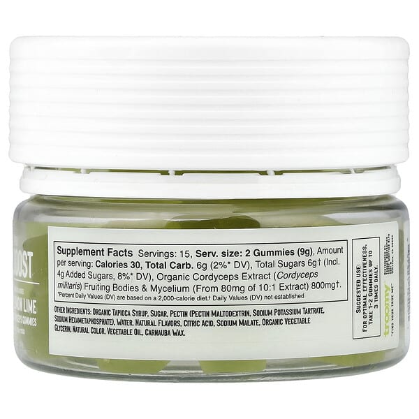 Alternative view of Troomy Nootropics, Boost, Functional Mushrooms Gummies, Lemon Lime, 30 Gummies