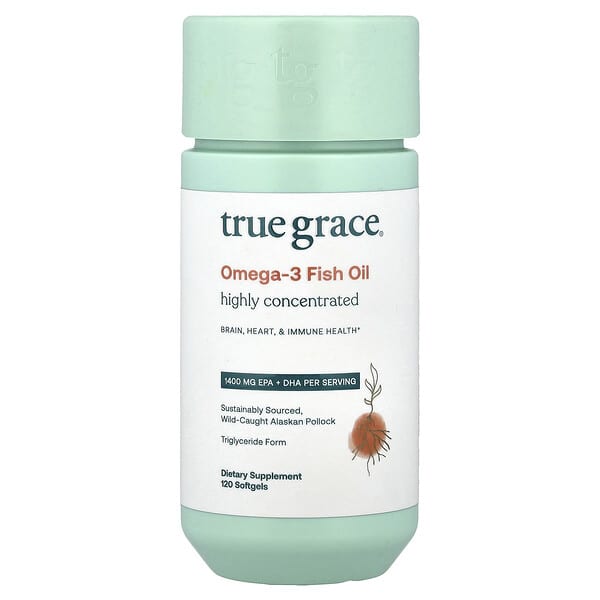 True Grace, Omega-3 Fish Oil, 120 Softgels