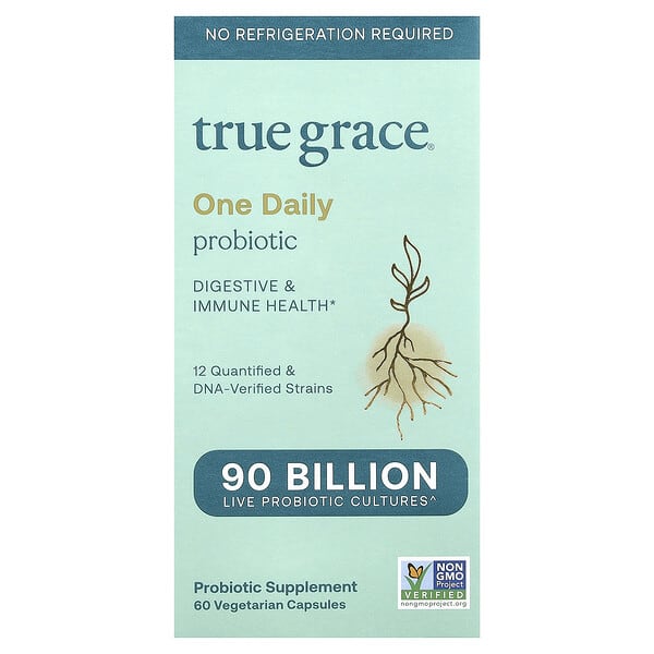 True Grace, One Daily Probiotic, 60 Vegetarian Capsules