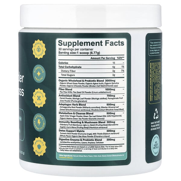 Alternative view of True Sea Moss, Natural Superfood, Greens Powder & Organic Sea Moss, 7.16 oz (203.1 g)