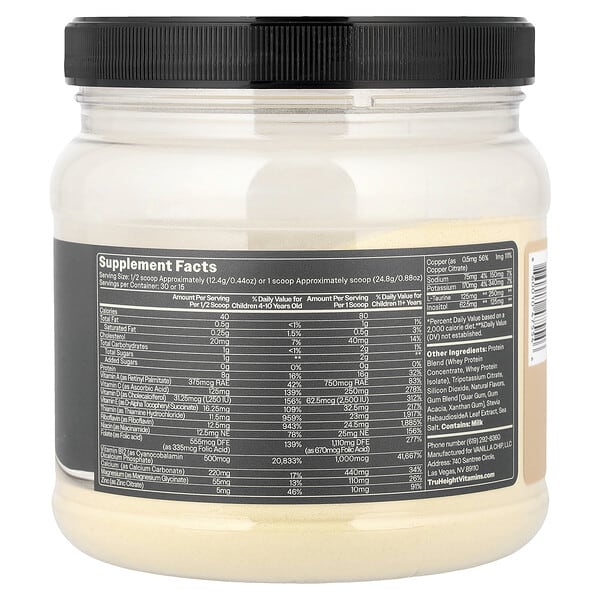 Alternative view of TruHeight, Growth Protein Shake, For Kids 5+, Vanilla, 1.5 lbs (682.5 g)