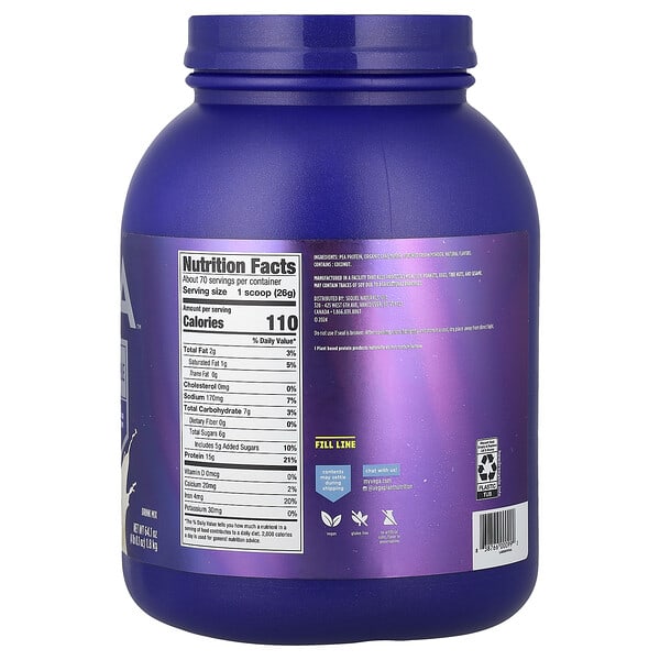 Alternative view of Vega, Plant Based Protein, Creamy Vanilla, 4 lb 0.1 oz (1.8 kg)