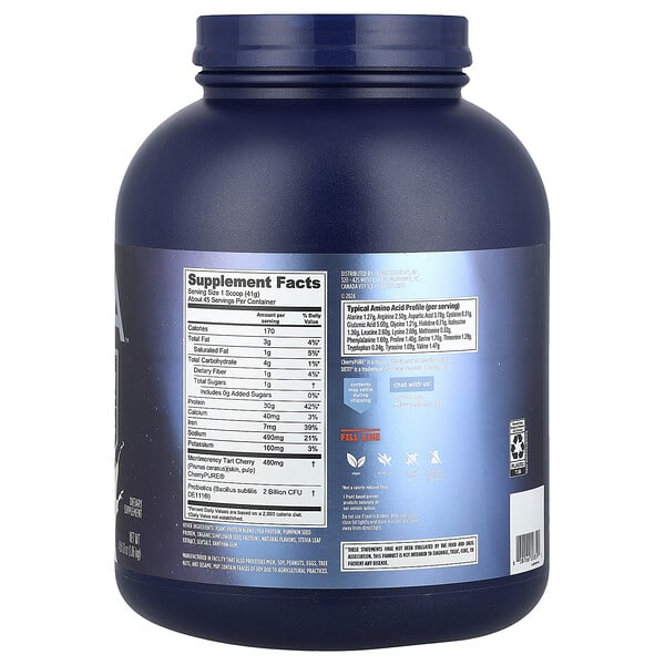 Alternative view of Vega, Plant-Based Protein, Performance Protein + Recovery, Creamy Vanilla, 4 lb 1.8 oz (1.86 kg)
