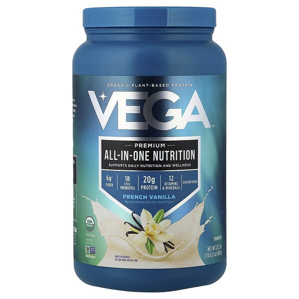 Vega, Premium, All-In-One Nutrition, French Vanilla, 1 lb 8.3 oz (689 g)