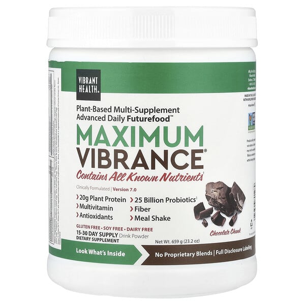 Vibrant Health, Maximum Vibrance®, Version 7, Chocolate Chunk, 23.2 oz (659 g)