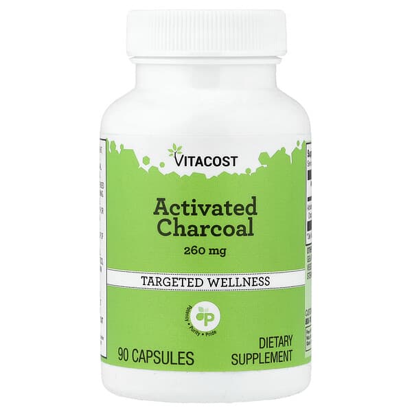 Vitacost, Activated Charcoal, 260 mg, 90 Capsules 3 Vitacost, Activated Charcoal, 260 mg, 90 Capsules