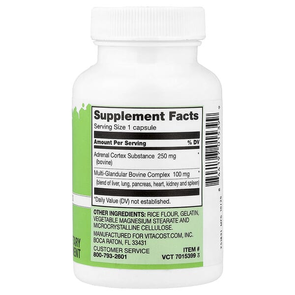 Alternative view of Vitacost, Adrenal Complex, 50 Capsules