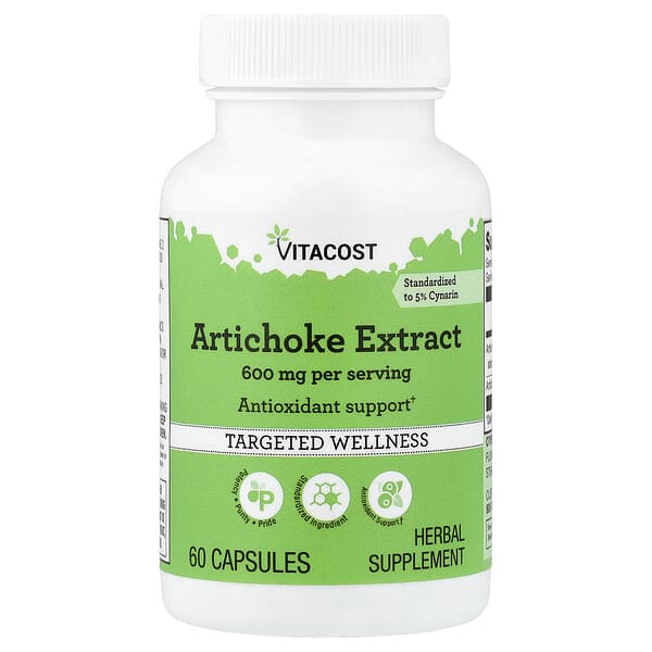 Vitacost, Artichoke Extract, 60 Capsules (300 mg per Capsule)