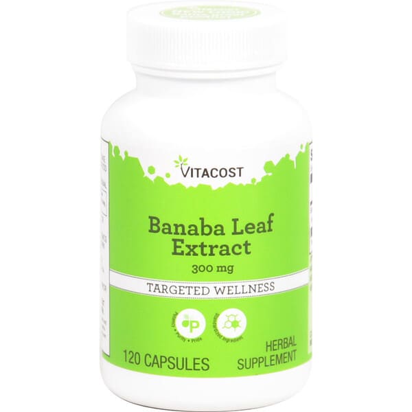 Vitacost, Banaba Leaf Extract - Standardized, 300 mg, 120 Capsules 3 Vitacost, Banaba Leaf Extract - Standardized, 300 mg, 120 Capsules