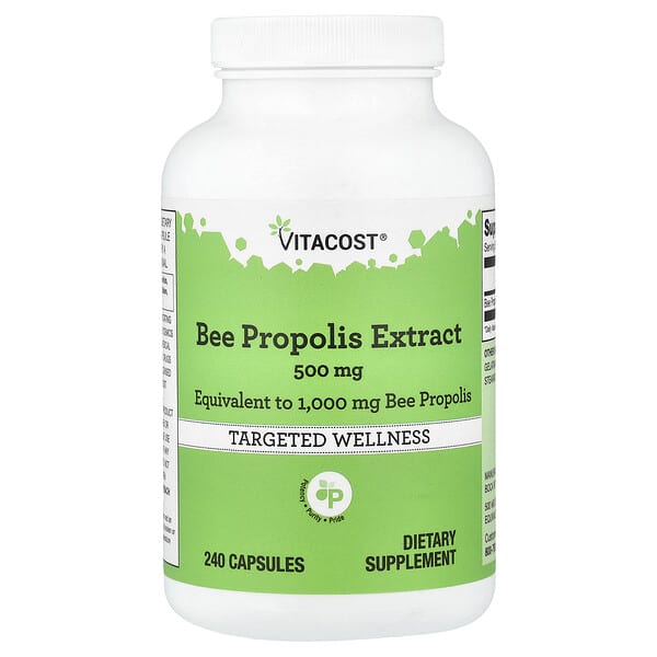 Vitacost, Bee Propolis Extract, 500 mg, 240 Capsules