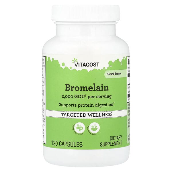 Vitacost, Bromelain, 120 Capsules (416.5 mg per Capsule) 3 Vitacost, Bromelain, 120 Capsules (416.5 mg per Capsule)