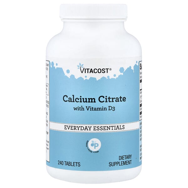 Vitacost, Calcium Citrate with Vitamin D3, 240 Tablets