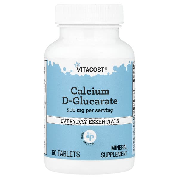 Vitacost, Calcium D-Glucarate, 60 Tablets (250 mg per Tablet)