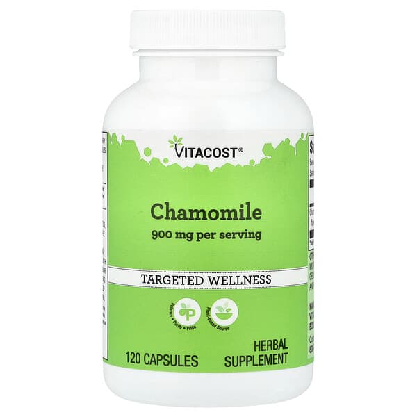 Vitacost, Chamomile, 120 Capsules (450 mg per Capsule)