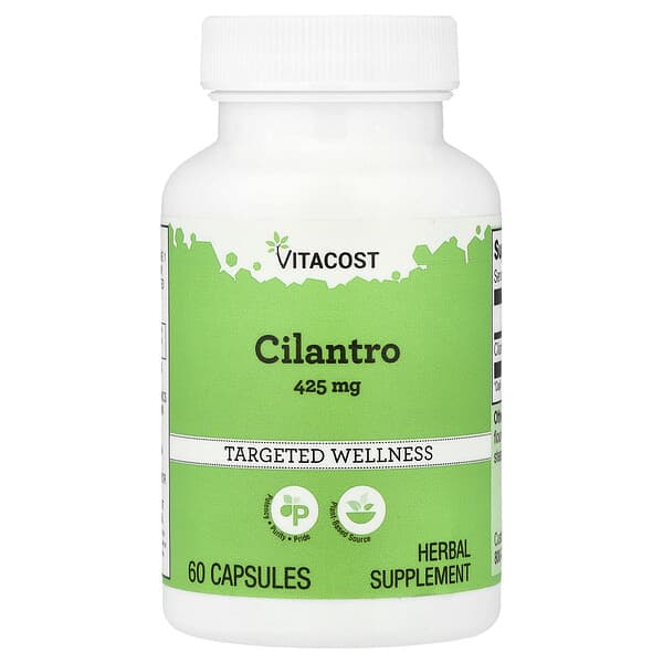 Vitacost, Cilantro, 425 mg, 60 Capsules 3 Vitacost, Cilantro, 425 mg, 60 Capsules