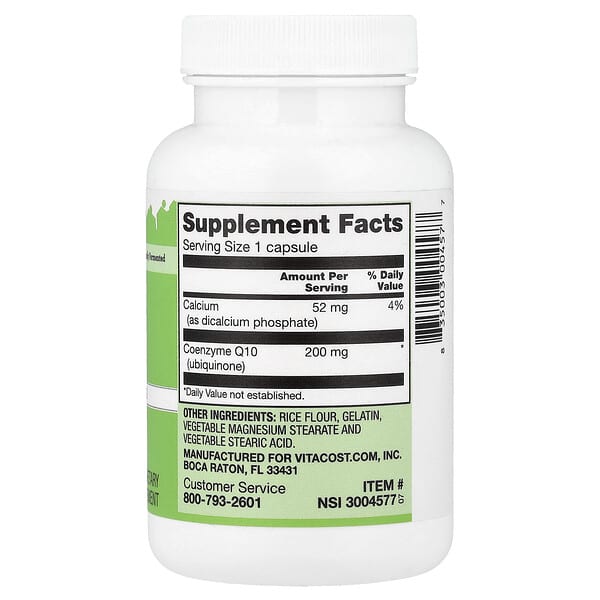 Alternative view of Vitacost, CoQ10, 200 mg, 120 Capsules