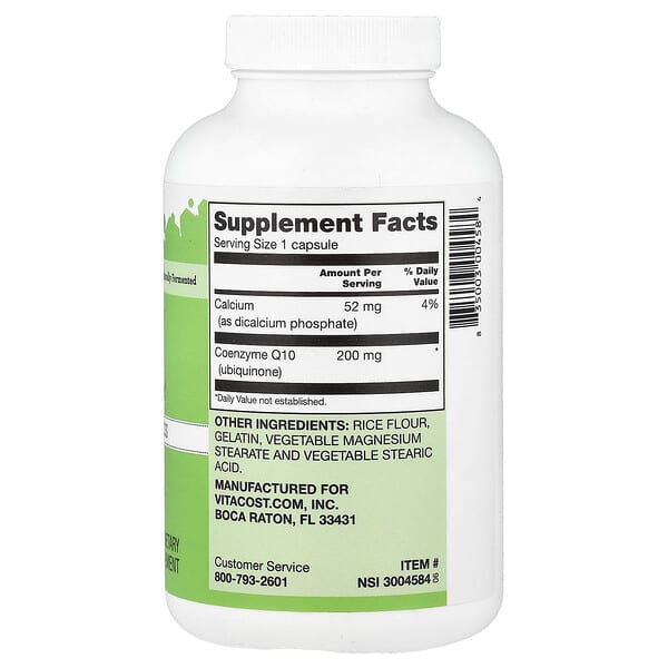 Alternative view of Vitacost, CoQ10, 200 mg, 240 Capsules