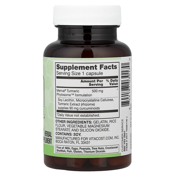 Alternative view of Vitacost, Synergy®, Curcumin, 60 Capsules