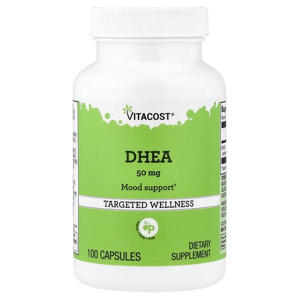 Vitacost, DHEA, 50 mg, 100 Capsules 4 Vitacost, DHEA, 50 mg, 100 Capsules