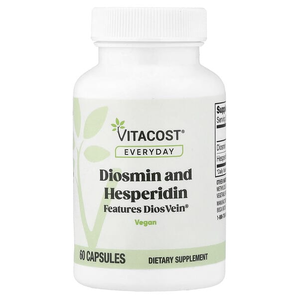 Vitacost, Everyday, Diosmin and Hesperidin, 60 Capsules