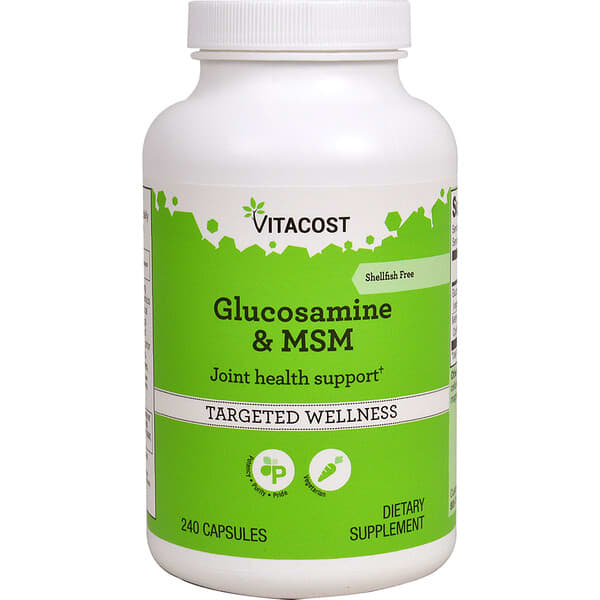 Vitacost, Glucosamine & MSM, 240 Capsules