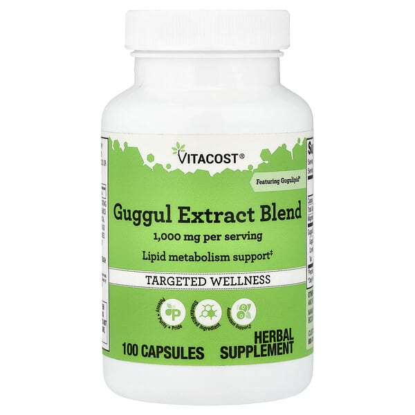 Vitacost, Guggul Extract Blend, 100 Capsules (500 mg per Capsule) 2 Vitacost, Guggul Extract Blend, 100 Capsules (500 mg per Capsule)